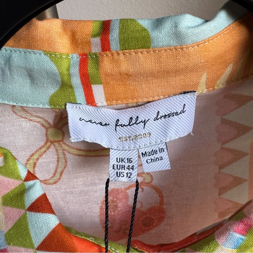 NWT NEVER FULLY DRESSED Lauren Shirt Dress Sz 12 - Picture 9 of 14
